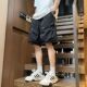 男士 短裤 夏季 薄宽松大口袋机能运动五分裤 美式 沙滩裤 冰丝速干工装