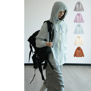 旅行防紫外线薄外套情侣 防晒衣服山系工装 NBN 轻量户外多巴胺夏季