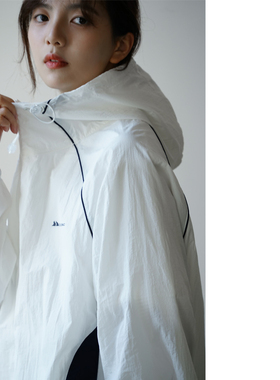 NBN夏季撞色连帽防晒服UPF50防紫外线开衫外套冰感情侣潮牌防晒衣