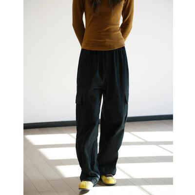 NBN多口袋日系工装直筒休闲裤裤