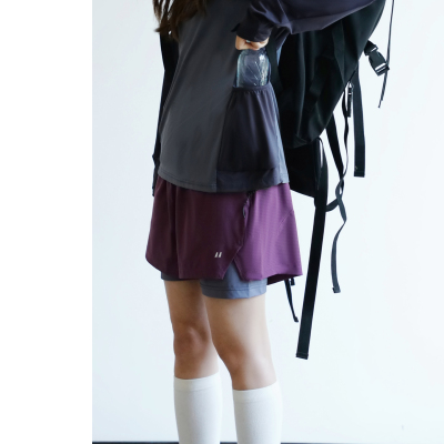 NBN多口袋防走光户外运动短裤女