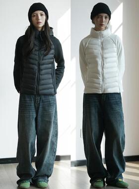 NBN 轻薄户外骑行徒步羽绒服春季瑜伽服拼接保暖打底内胆外套内搭