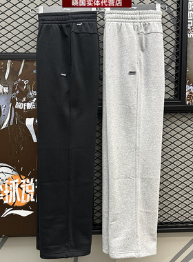 李宁运动裤2025冬款反伍BADFIVE男子直筒加绒保暖宽松卫裤AKLV781