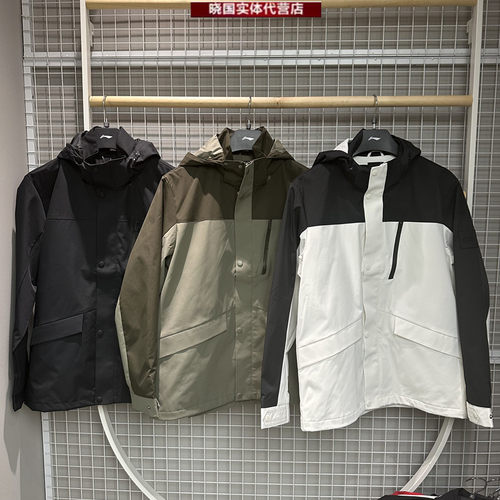 李宁运动风衣男子防泼水外套