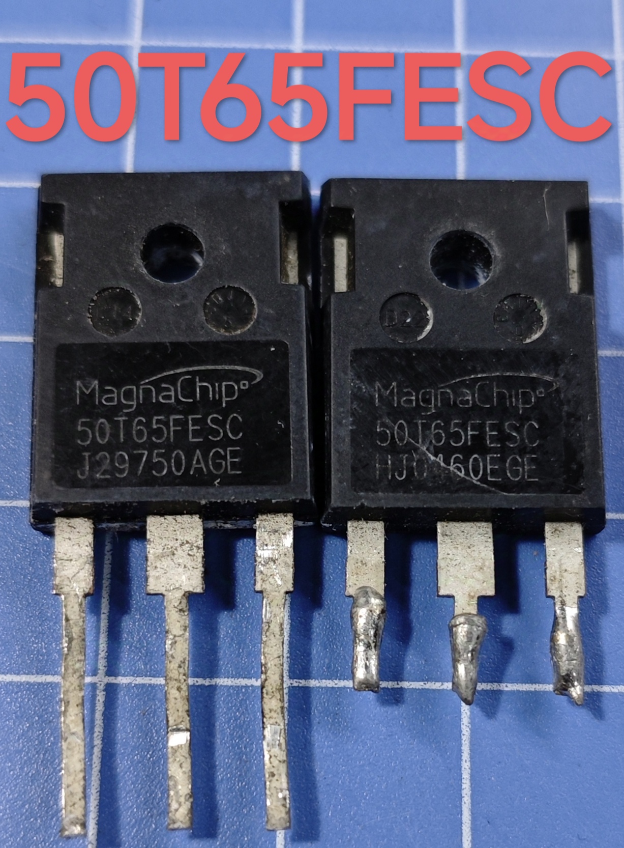 50T65FDSC 50T65FESC 美格纳进口拆机 电焊机常用IGBT管 50A650V