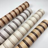 饰壁纸 饰休闲会所室内装 现代木纹墙纸餐厅客厅条纹简约时尚 背景装