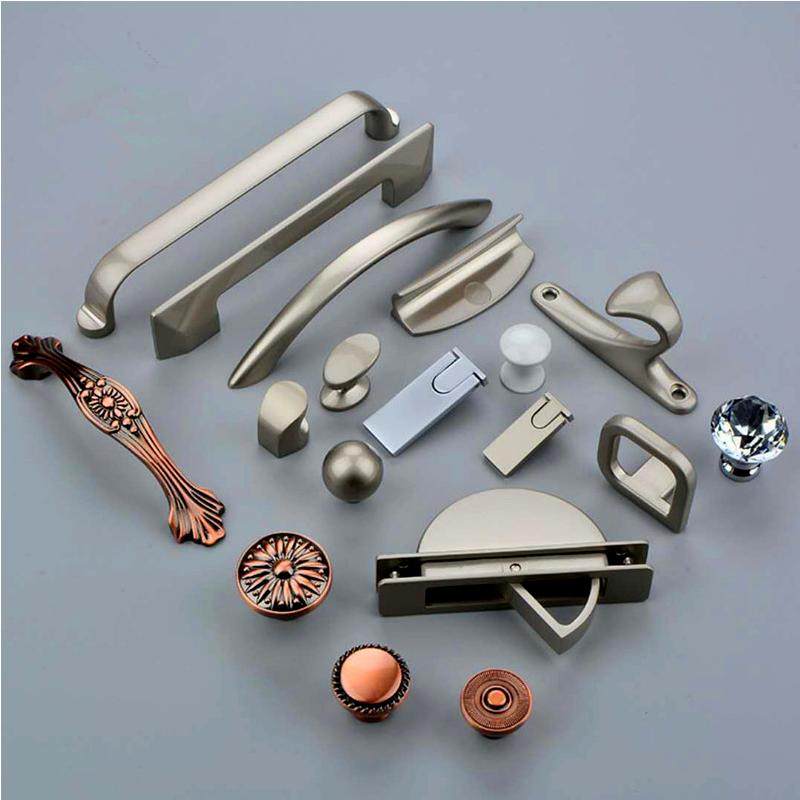 索菲亚现代简约拉手衣柜门橱柜鞋柜抽屉欧式圆形水晶单孔五金把手