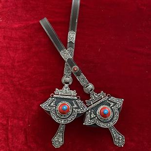 新款藏族女饰配饰腰佩藏饰舞蹈藏袍腰带吊坠腰间腰佩女士挂件大号