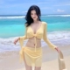防晒度假海边高级感比基尼泳装 四件套分体长袖 泳衣爆款 2025新款