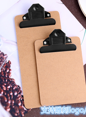 木板夹文件夹a4酒水菜单夹小号a5a6写字垫板夹板便签夹资料夹结账单夹资料夹票据夹子美术生绘画速写板8KA3