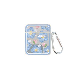 ins镜面花朵 小清新系列 适用苹果AirPods1/2蓝牙耳机保护套pro2新款3代耳机套满两件减5元