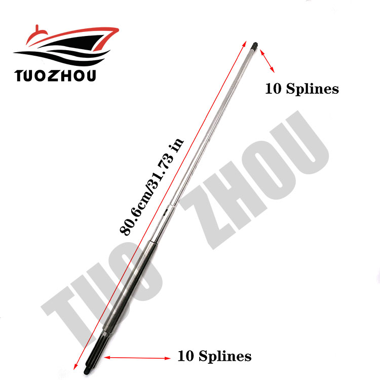 适用于铃木船外机2冲 20 25 30马力花键轴推进器船传动轴(台产