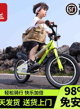 凤凰儿童自行车3-6-8-10到12岁男孩女孩小孩山地车小学生脚踏单车