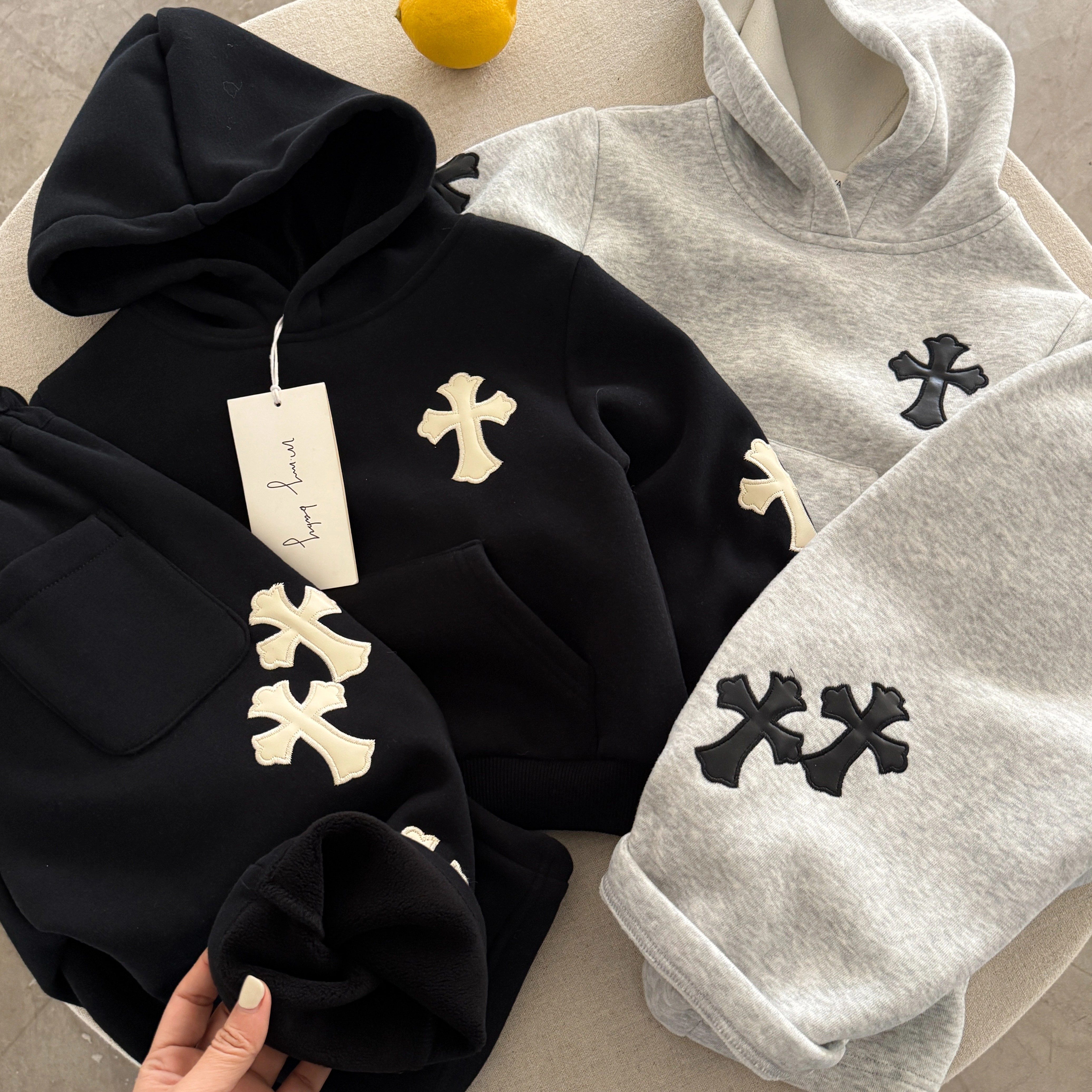 儿童加绒套装2025秋冬