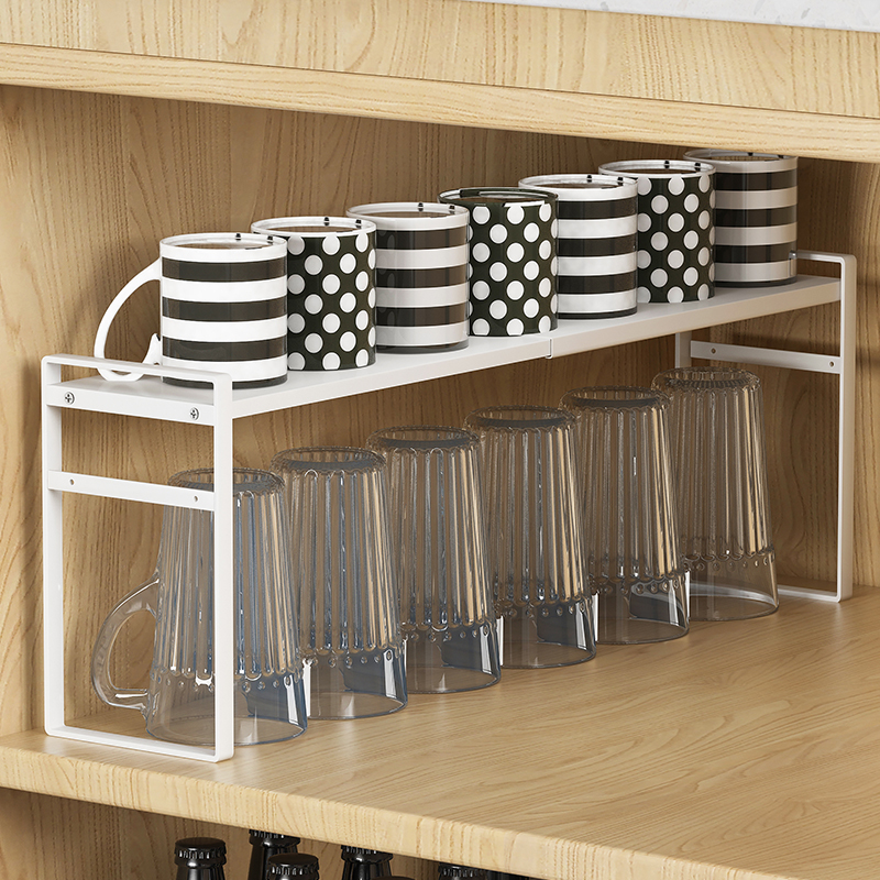 杯架窄款杯子收纳置物架茶杯茶具沥水架子玻璃杯橱柜内柜子餐桌盒