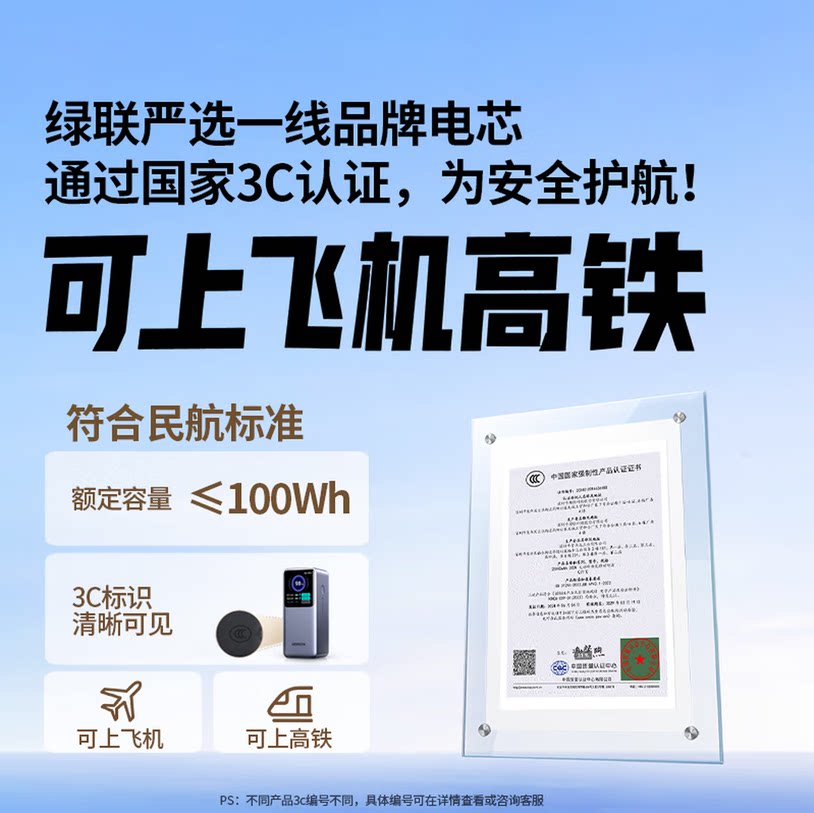 绿联200WPD快充大容量充电宝