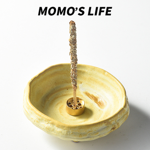 复古小众香插日式 线香底座侘寂风香薰摆件高颜值线香托盘香炉