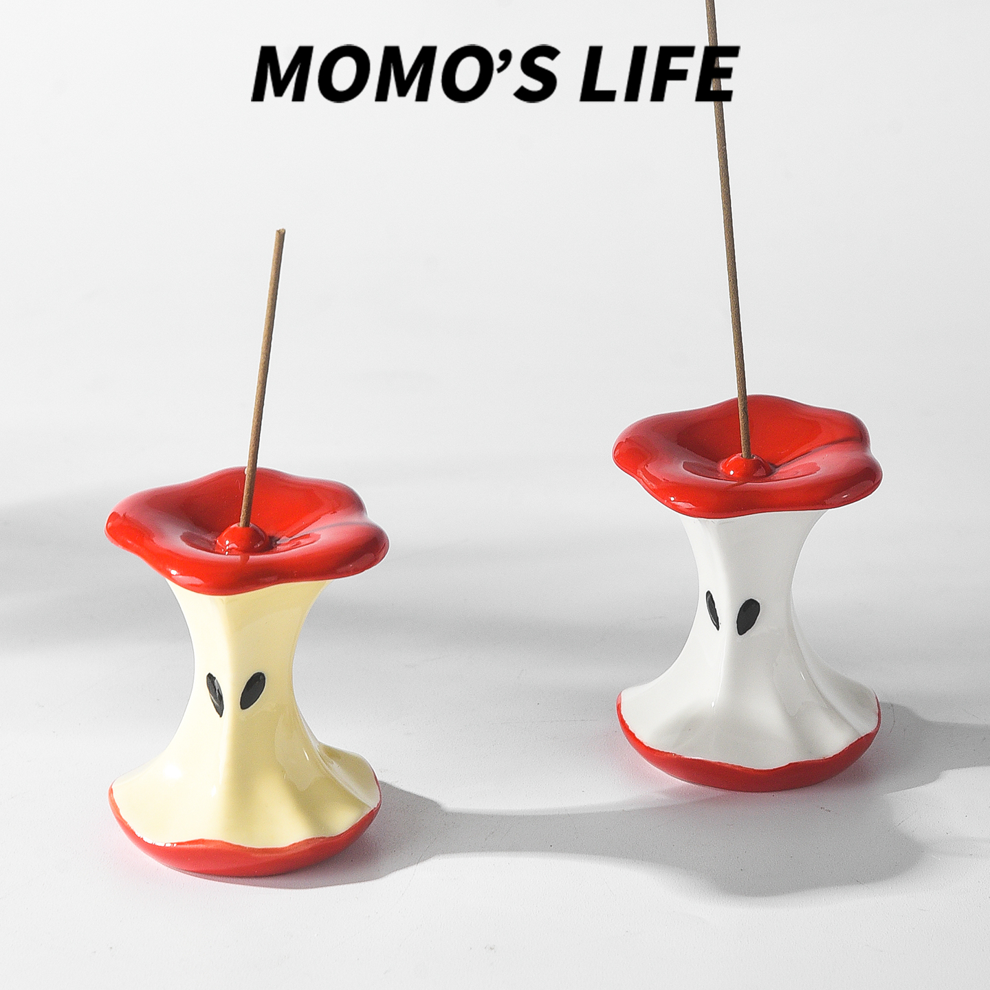 北欧风苹果香薰炉香插线香底座客厅可爱造型香插摆件送礼礼物