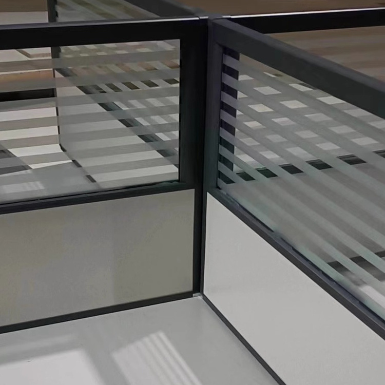 办公桌桌面屏风挡板办公桌上隔断挡板隔板桌子防掉落玻璃挡板定制