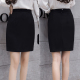 一步裙女 春夏职业半身裙工作裙黑色包臀秋短裙工装 西装 裙2025新款