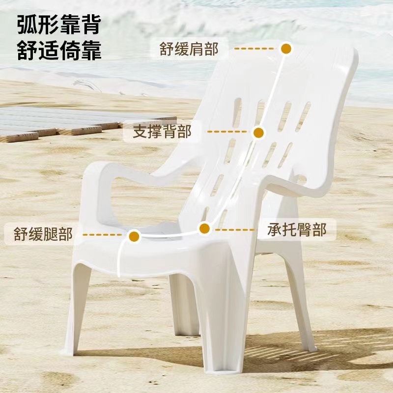 ：靠背加厚塑胶成人家用经济型