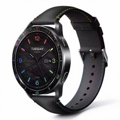 适用小米s3手表金属表圈表带套装小米watchs3表圈替换黑彩虹