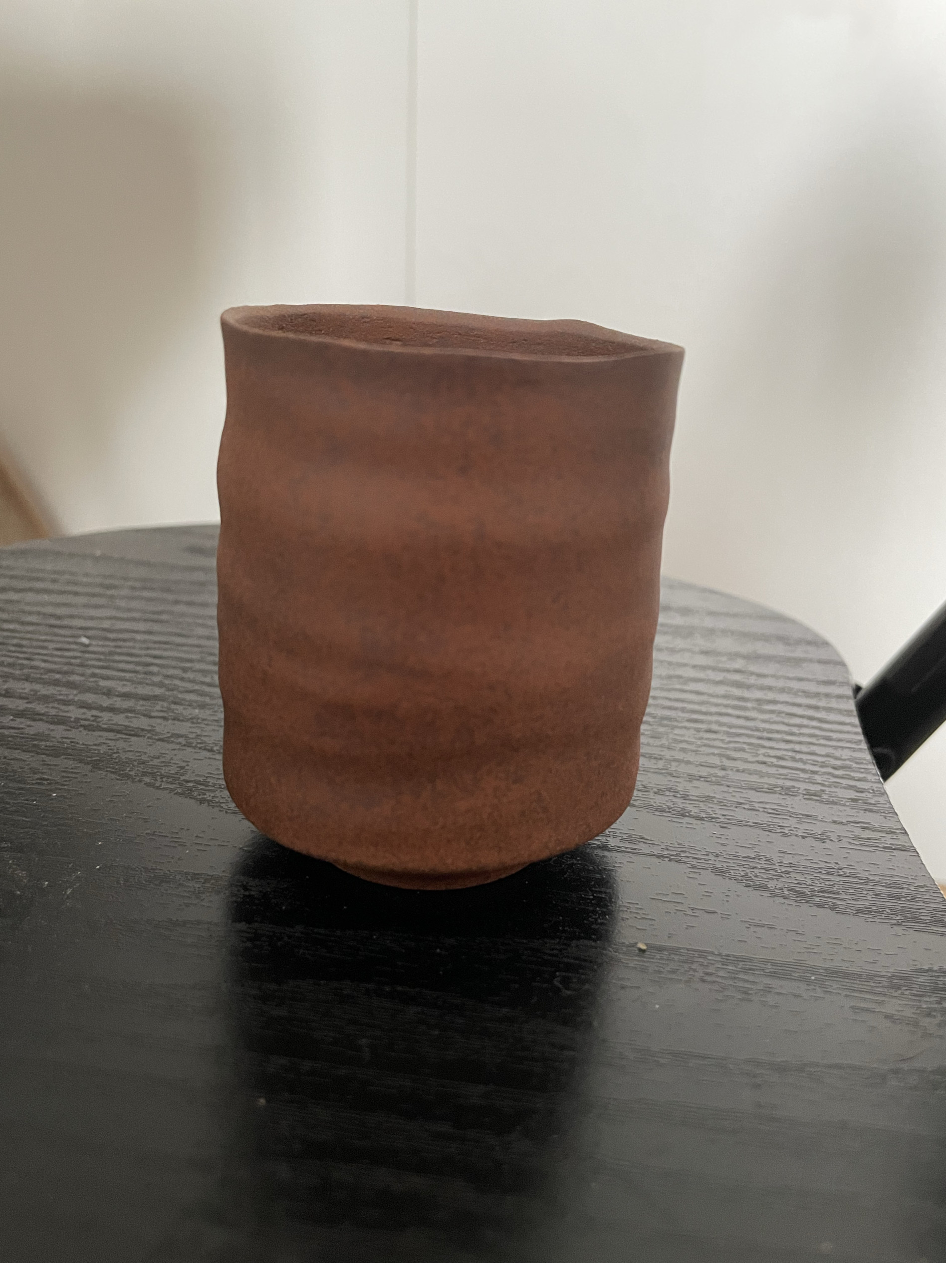 粗陶老岩泥石纹肌理主人茶杯中式禅意功夫茶道喝水品茶主人单杯