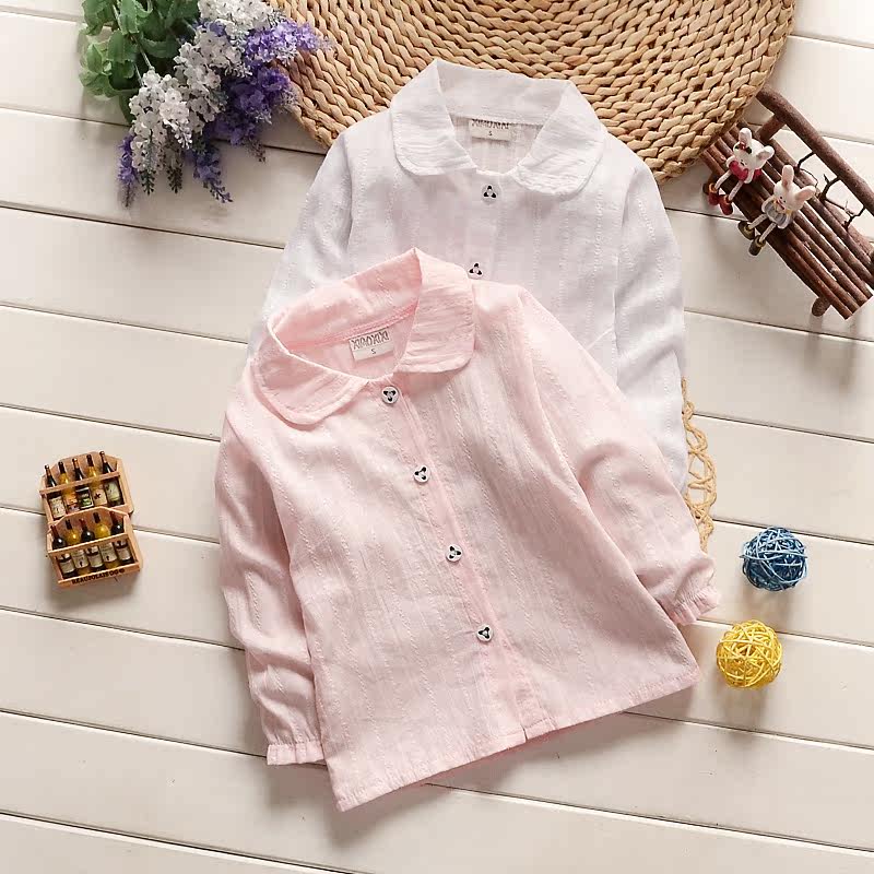 Chemise fille à manche longue - Ref 2087190 Image 1