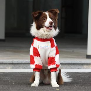 狗狗衣服大型犬加厚保暖卫衣金毛拉布拉多防掉毛冬季边牧圣诞衣服