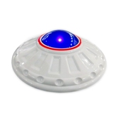 悦己UFO飞碟共振音箱有源电脑多媒体音响蓝闪灯迷你桌面魔音礼品