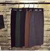 2018 Autumn and winter knitting skirt Paige Bouffancy Mid length version longuette Split ends One pace skirt Skirt