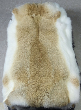 兔皮整张家兔獭兔皮毛料兔毛布料DIY手包饰品护膝座垫毛领辅料
