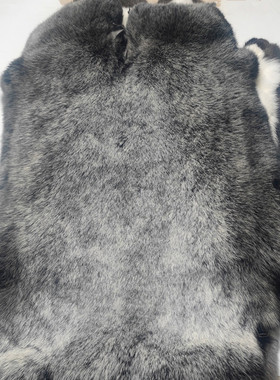 优质老兔皮整张兔毛坐垫皮毛一体护膝围巾鞋垫小饰品天然皮草原料