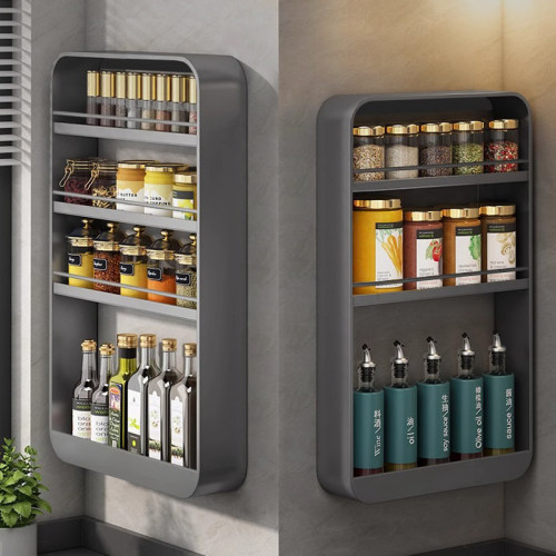 调料免打孔壁挂厨房置物架