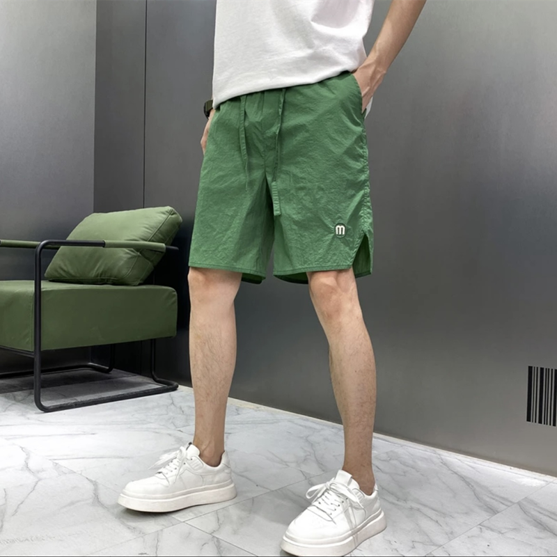 夏季新款男士速干短裤潮牌直筒休闲冰丝运动五分裤时尚百搭沙滩裤,男装,短裤,淘宝优惠券,粉丝福利购,淘宝优惠卷