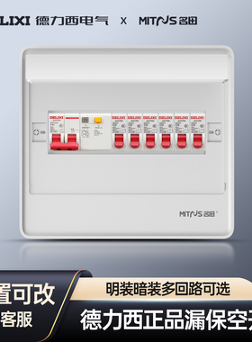 家用配电箱电表箱总闸控制箱适配德力西2P63A漏保1P空气开关整套