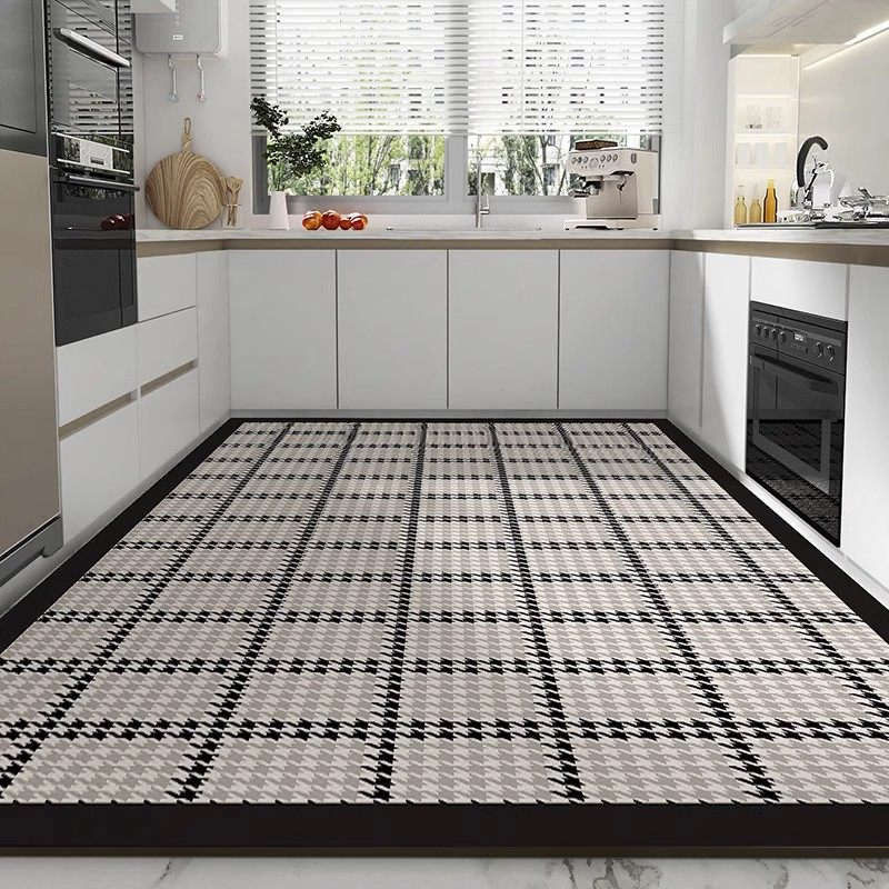 轻奢厨房专用地垫防滑防油可擦免洗防污PVC防水脚垫门口防脏地毯,居家布艺,厨房地垫,淘宝优惠券,粉丝福利购,淘宝优惠卷