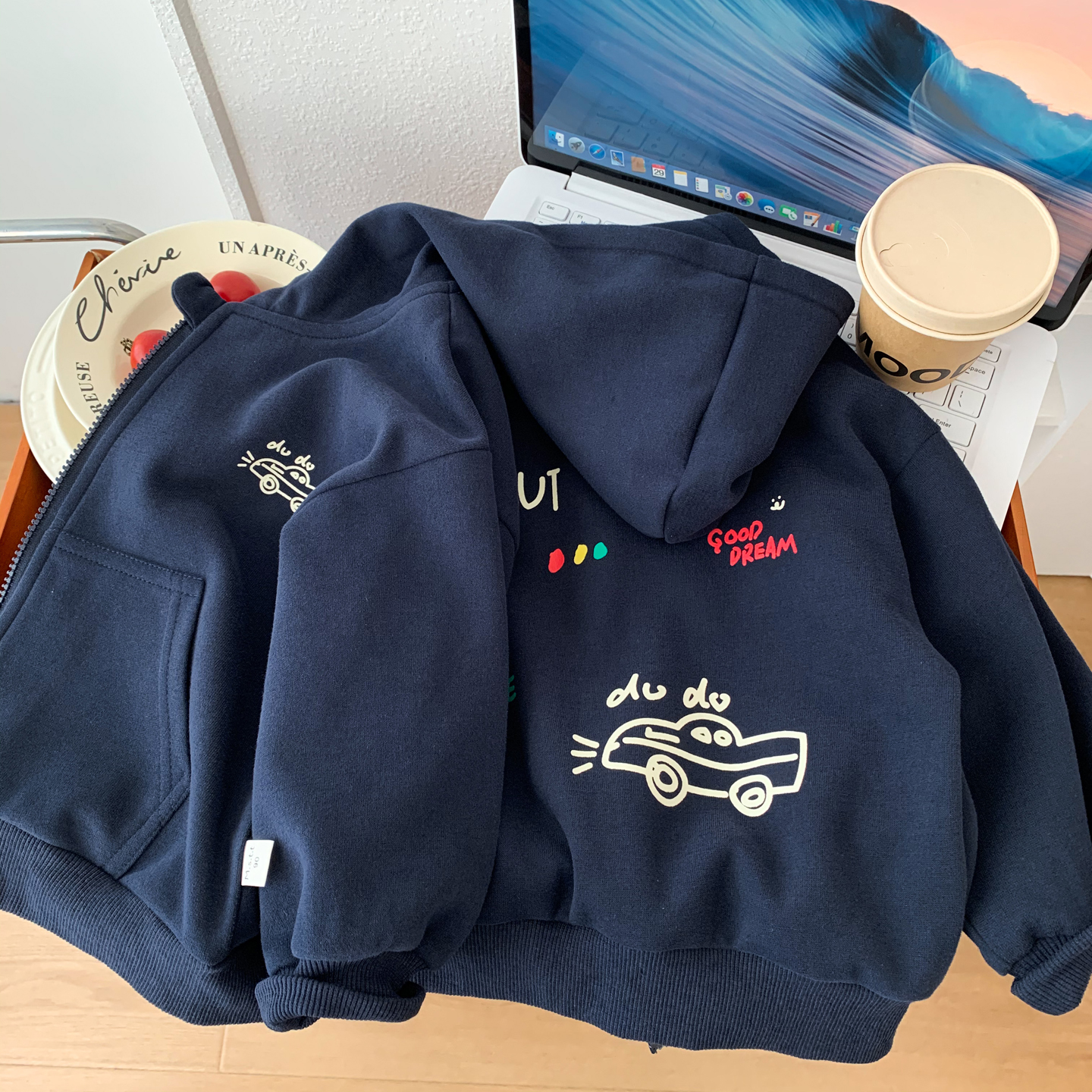 中小童连帽外套春秋装洋气夹克衫