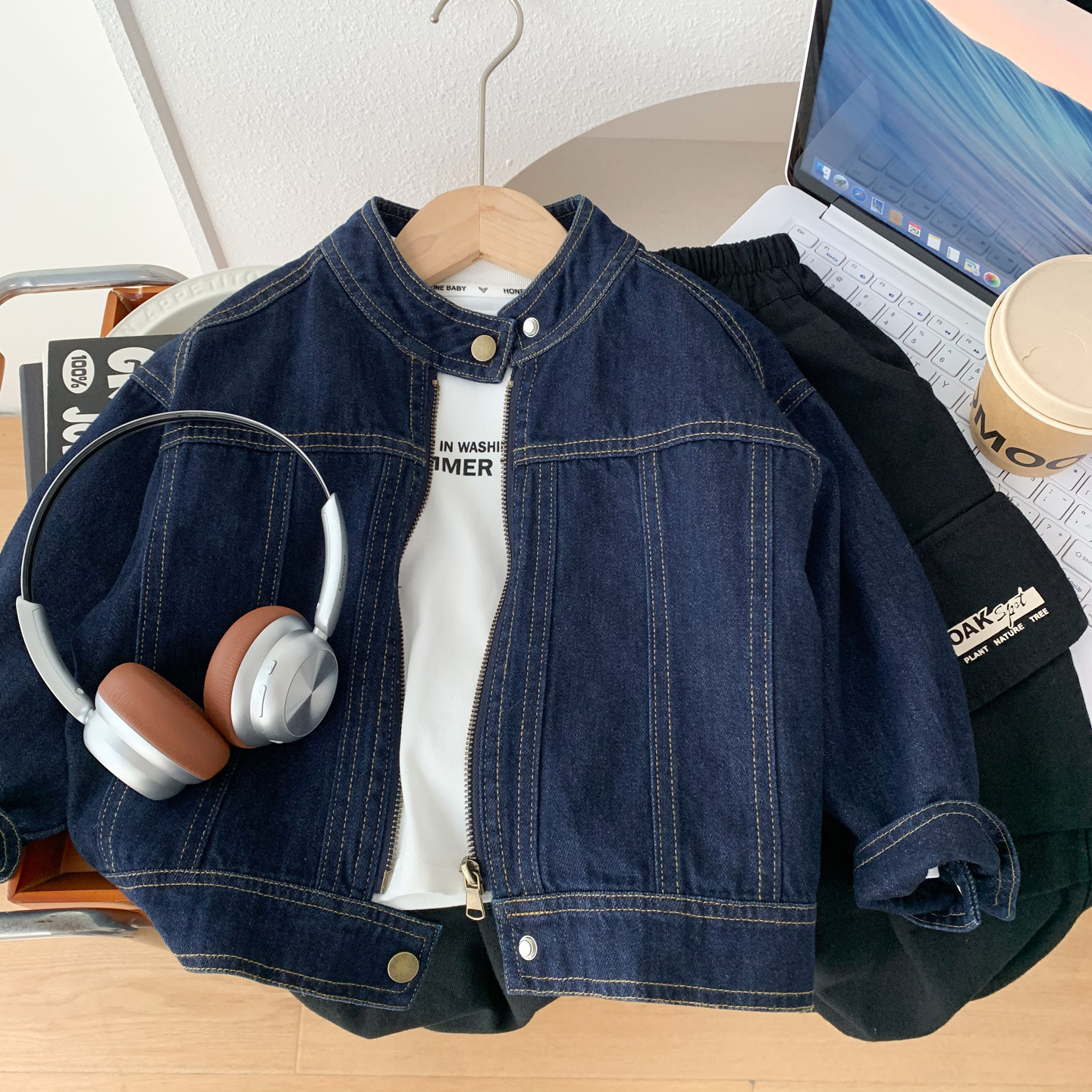 男童牛仔外套2026新款儿童春秋装韩版宽松上衣酷帅男孩休闲夹克潮