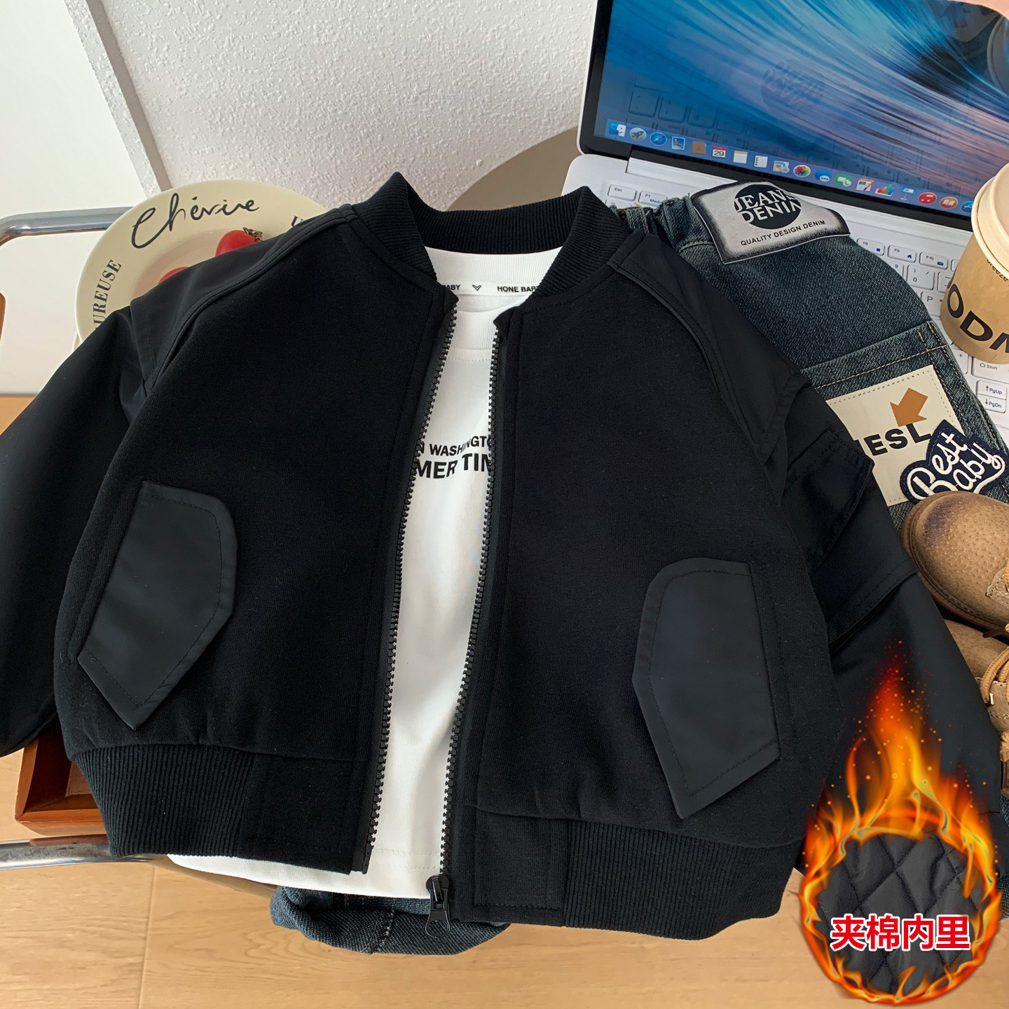 男童棒球服外套2025新款儿童宽松休闲上衣帅气小男孩工装夹克衫潮,童装/婴儿装/亲子装,普通外套,淘宝优惠券,粉丝福利购,淘宝优惠卷