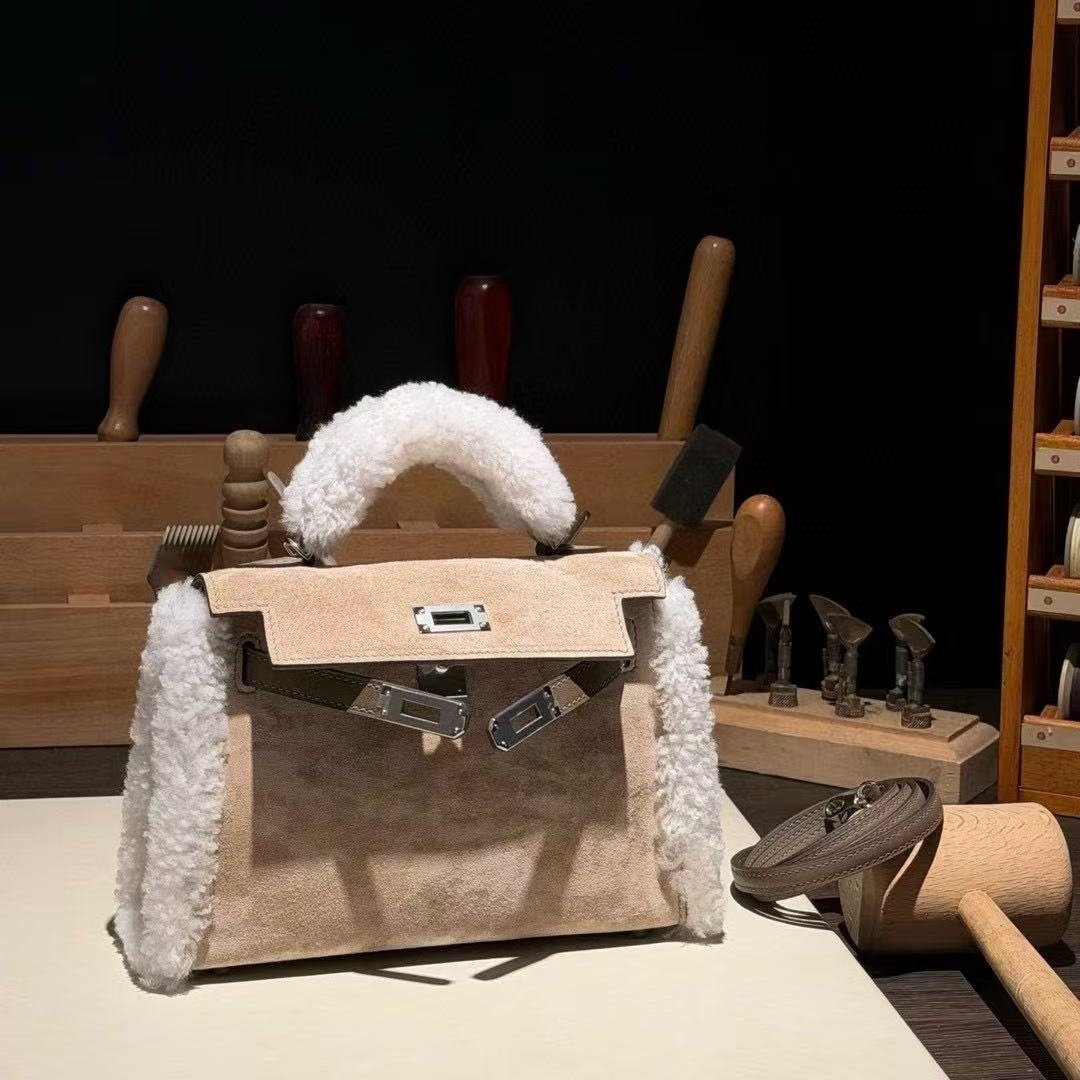 泰迪麂皮迷你mini凯莉包二代女士单肩斜挎小包包秋冬款手工女包,箱包皮具/热销女包/男包,通用款女包,淘宝优惠券,粉丝福利购,淘宝优惠卷