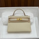 奶昔白进口原厂EP皮普皮凯莉二代迷你mini纯手工女士单肩斜挎小包