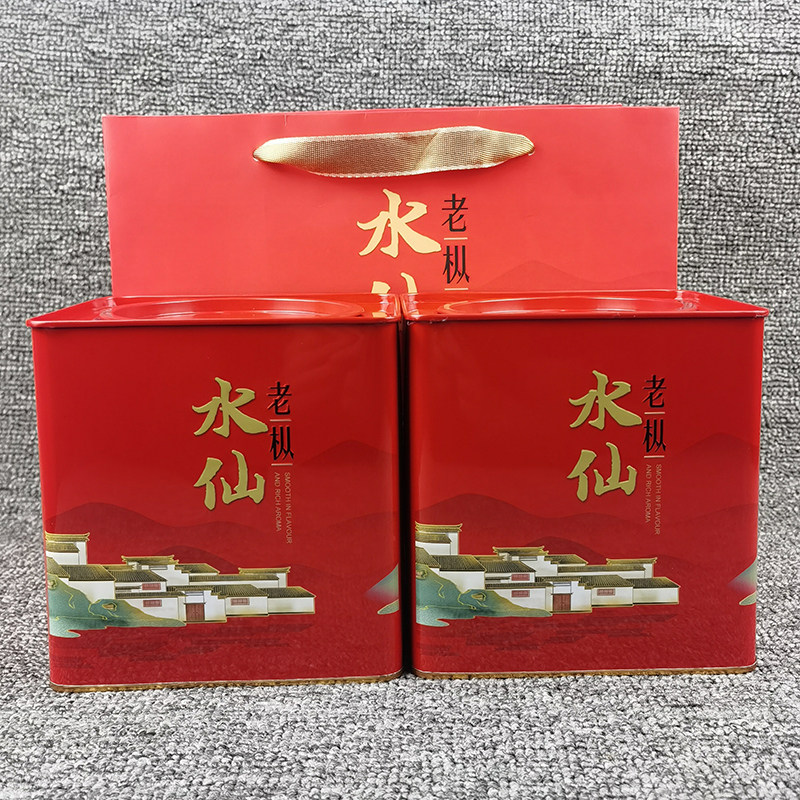 浓香型老枞水仙铁罐礼盒装茶叶 武夷岩茶炭焙乌龙茶500g散装春茶,茶,特色产区乌龙茶,淘宝优惠券,粉丝福利购,淘宝优惠卷