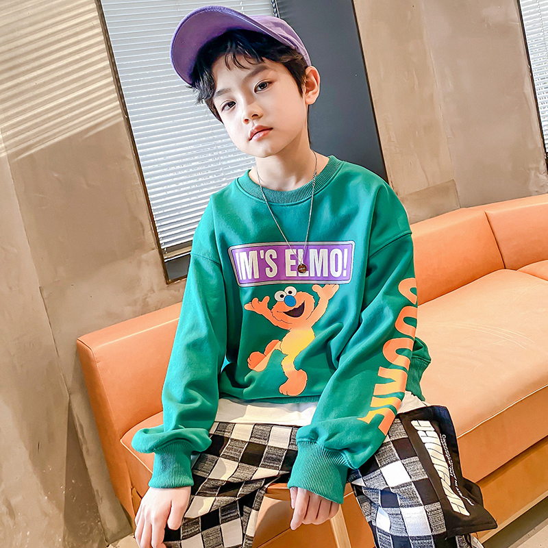 男童卫衣2021年春装新款韩版洋气儿童上衣帅气男孩中大童潮牌童装|ruв категории Детская одежда, свитер/свитер - от Buy2taobao.com для оказания профессиональной услуги покупки агента Taobao