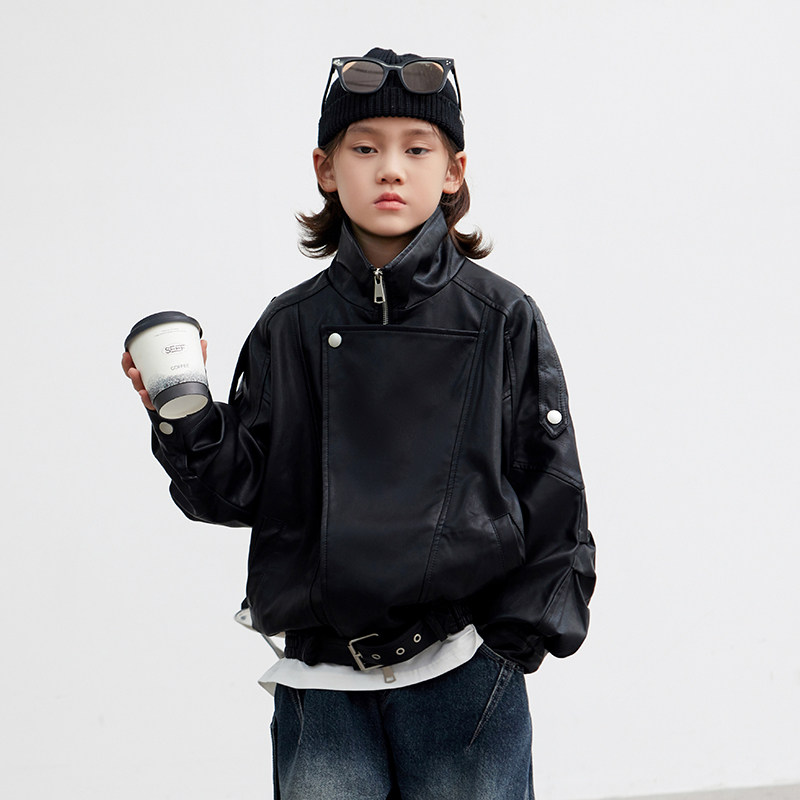 男童皮衣外套春秋款2026新款痞帅儿童春装上衣中大童春季炸街夹克,童装/婴儿装/亲子装,夹克/皮衣,淘宝优惠券,粉丝福利购,淘宝优惠卷