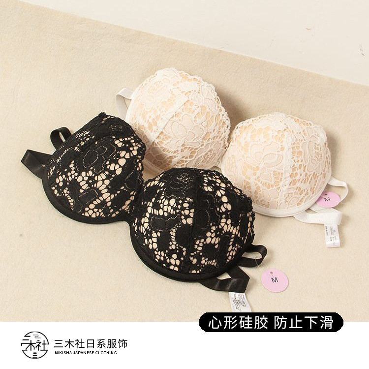 隐形内衣升级版蕾丝花边无肩带文胸露肩露背一字肩后背一根带