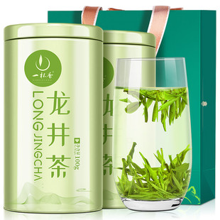 一杯香茶叶绿茶正宗龙井茶200g2025新茶雨前春茶散装礼盒自己喝