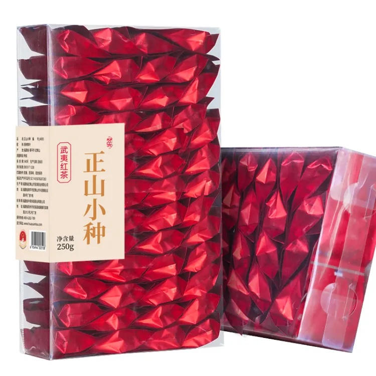 华源 茶叶武夷正山小种红茶独立小泡礼盒装500g（250g*2盒）新茶