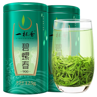 一杯香茶叶2025新茶春茶明前碧螺春绿茶苏州礼盒装500g花果香茗茶