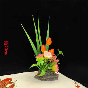 酒店西餐刺身摆盘装饰花草围边点缀花冷菜拼盘创意盘饰意境摆件